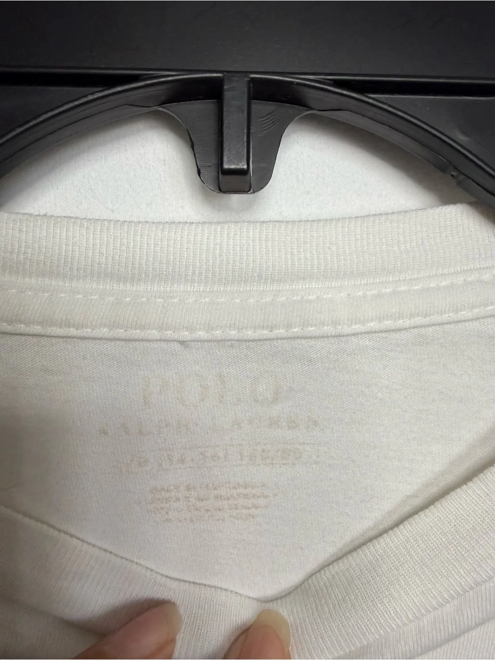 Polo by Ralph Lauren White Long-Sleeve Pocket Tee with Logo